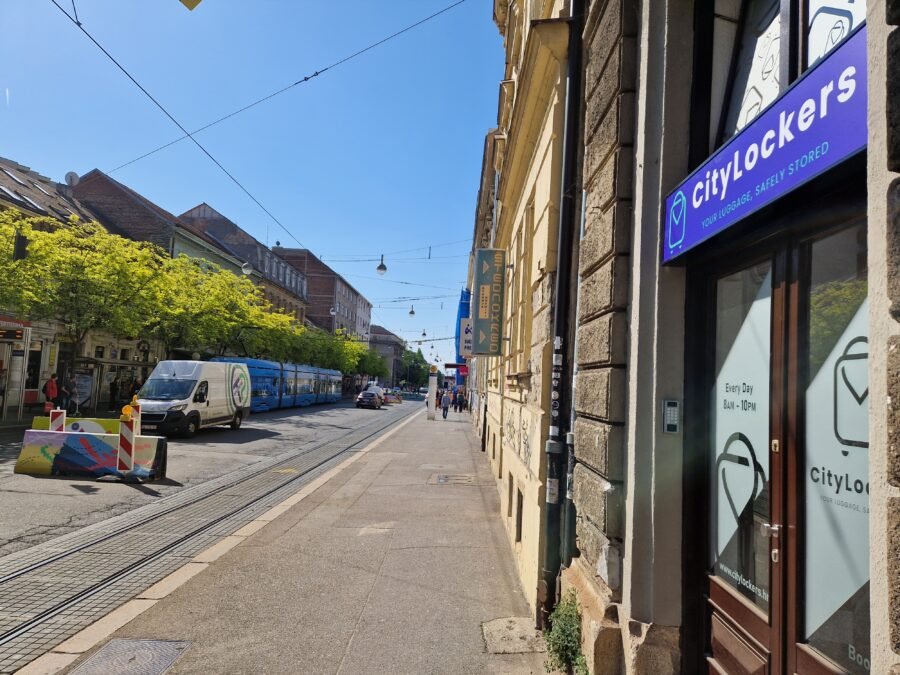 City Lockers citylockers Zagreb entrance from a righthand side with a street view